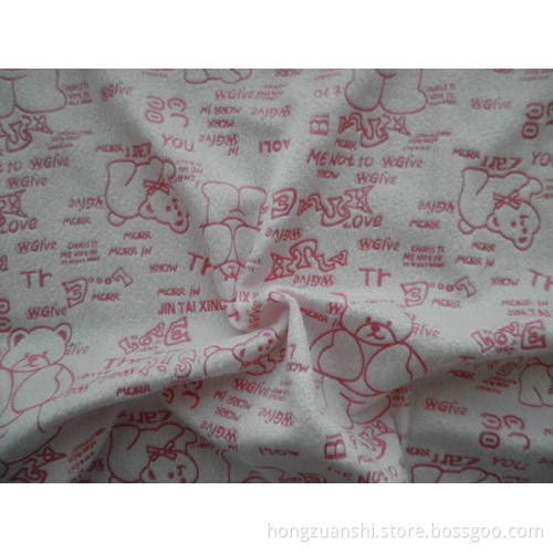 Bear Printing Super Soft Velour (HZS--0397)
